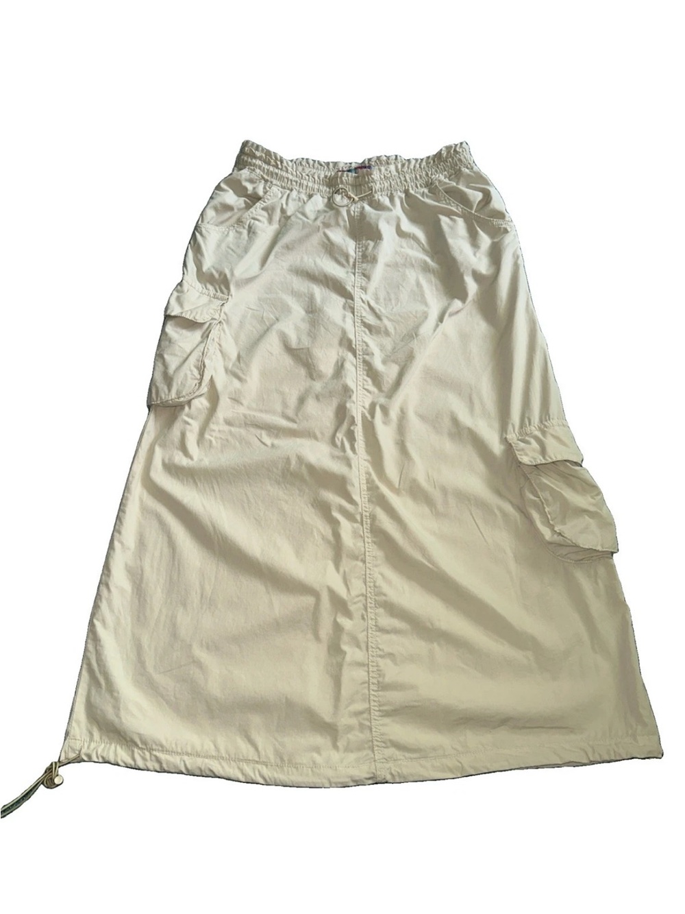 Urban Outfitters Women's Khaki Beige Cargo Utility Skirt Size Medium Drawstring